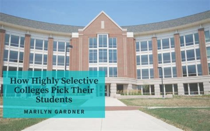 How do colleges pick students?